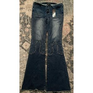 Delia’s western Y2k flare jeans